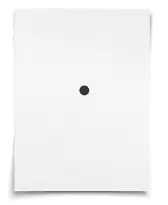 Black dot on white paper
